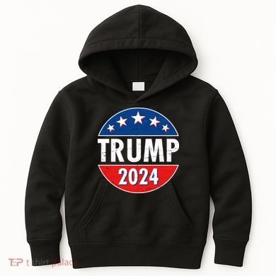 Trump 2024 Election Emblem Kids Hoodie