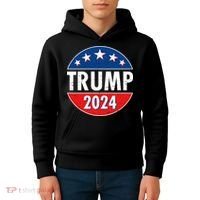 Trump 2024 Election Emblem Kids Hoodie thumb 4