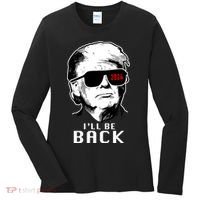 Trump 2024 I'll Be Back Women's Long Sleeve Shirt thumb 0