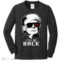 Trump 2024 I'll Be Back Kids Long Sleeve Shirt thumb 0