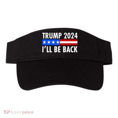 Trump 2024 I'll Be Back US Flag logo Visor