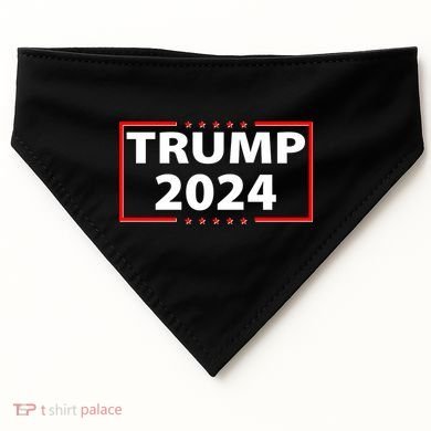 Trump 2024 Logo USA-Made Doggie Bandana