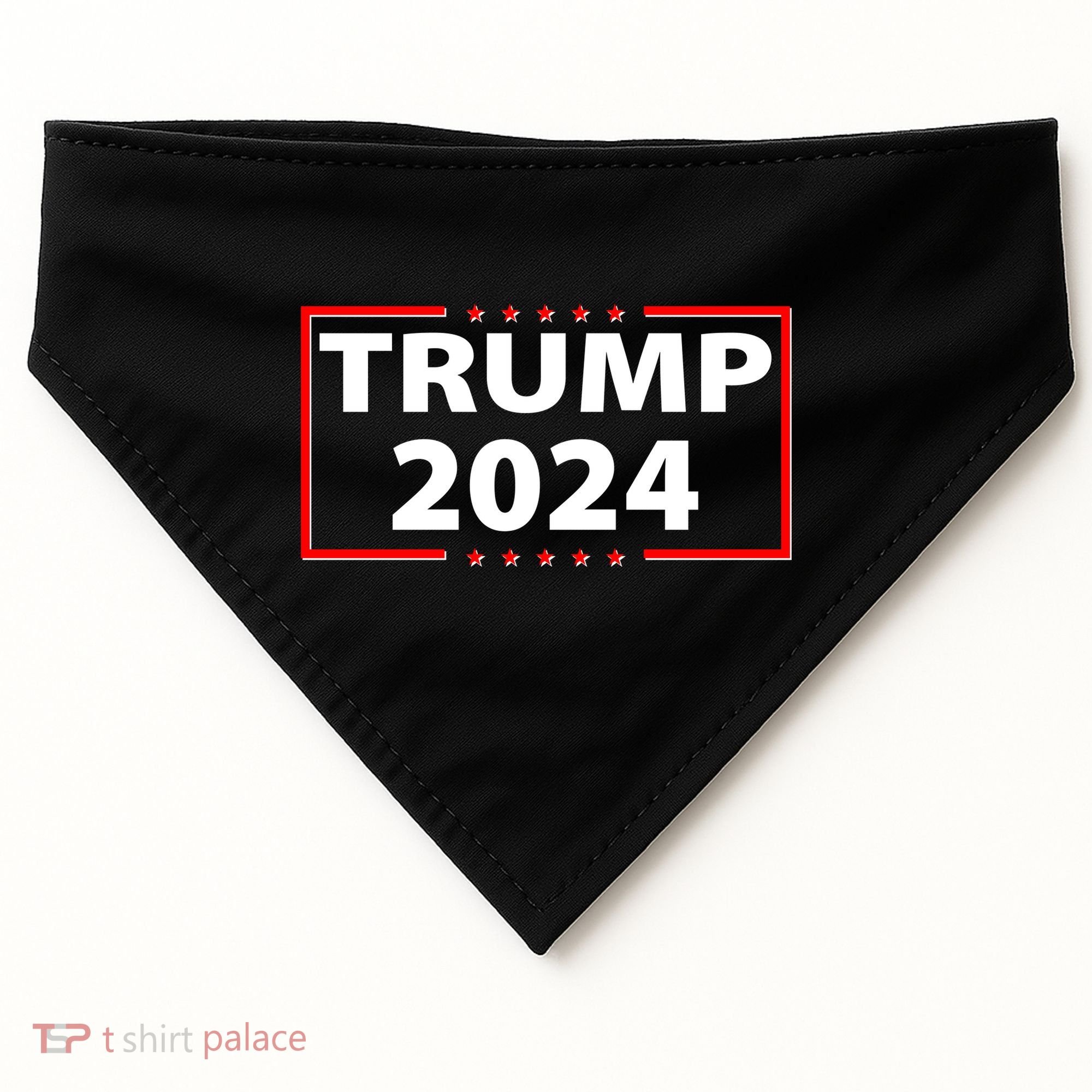 Trump 2024 Logo USA-Made Doggie Bandana