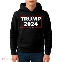 Trump 2024 Logo Kids Hoodie thumb 4