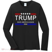 Trump 2024 Save America Women's Long Sleeve Shirt thumb 0