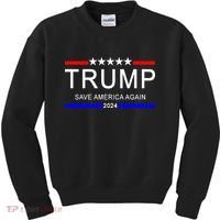 Trump 2024 Save America Kids Sweatshirt thumb 0