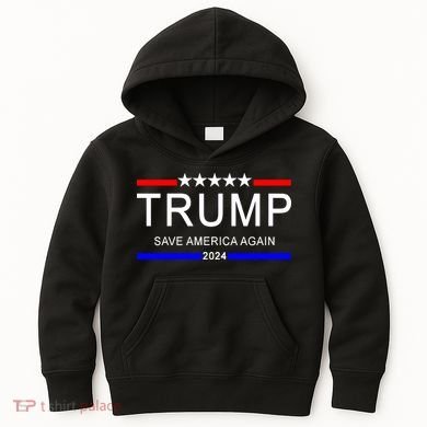 Trump 2024 Save America Kids Hoodie