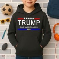 Trump 2024 Save America Kids Hoodie thumb 2