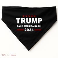 Trump 2024 Take America Back! USA-Made Doggie Bandana thumb 0