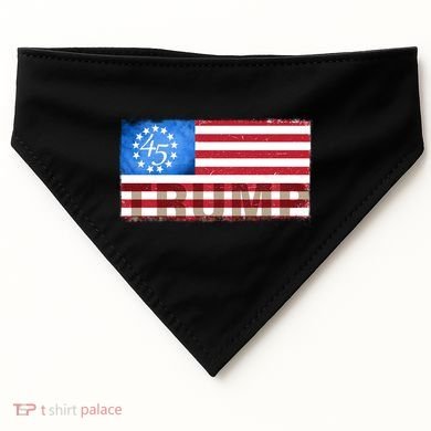 Trump 45 Betsy Ross 13 Original Colonies Flag USA-Made Doggie Bandana