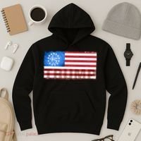 Trump 45 Betsy Ross 13 Original Colonies Flag Hoodie thumb 3