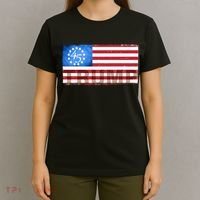 Trump 45 Betsy Ross 13 Original Colonies Flag T-Shirt thumb 4