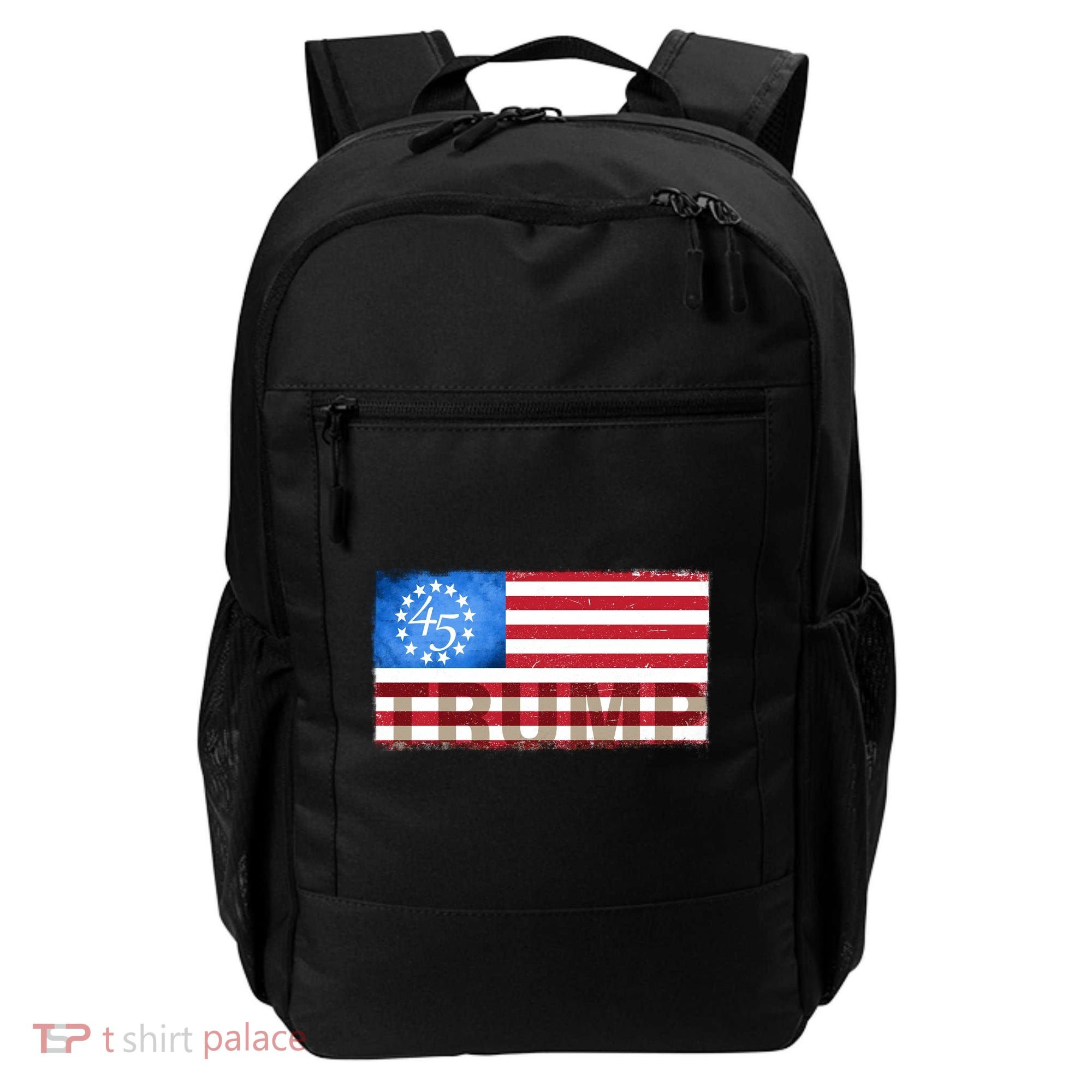 Trump 45 Betsy Ross 13 Original Colonies Flag Backpack