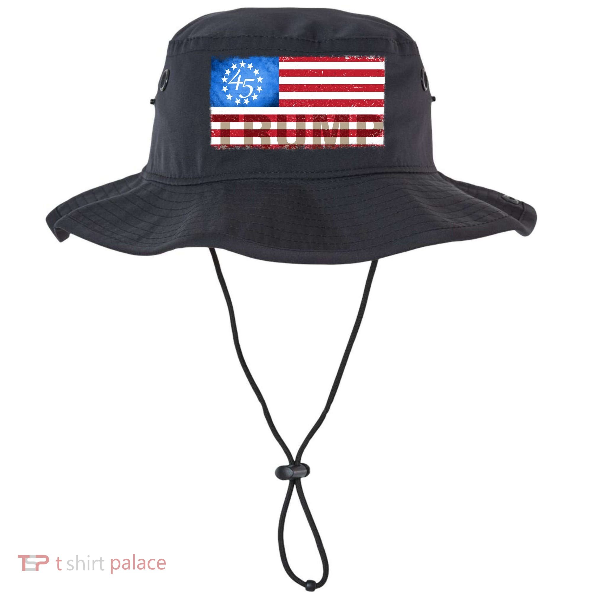 Trump 45 Betsy Ross 13 Original Colonies Flag Bucket Hat