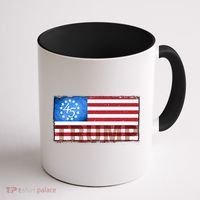 Trump 45 Betsy Ross 13 Original Colonies Flag Coffee Mug thumb 1