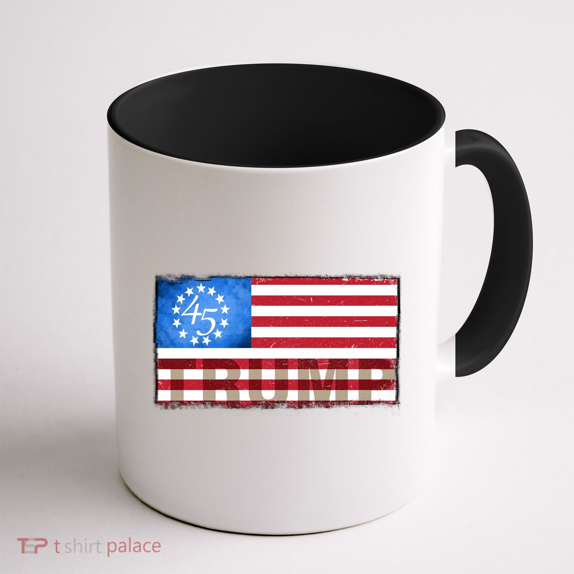 Trump 45 Betsy Ross 13 Original Colonies Flag Coffee Mug