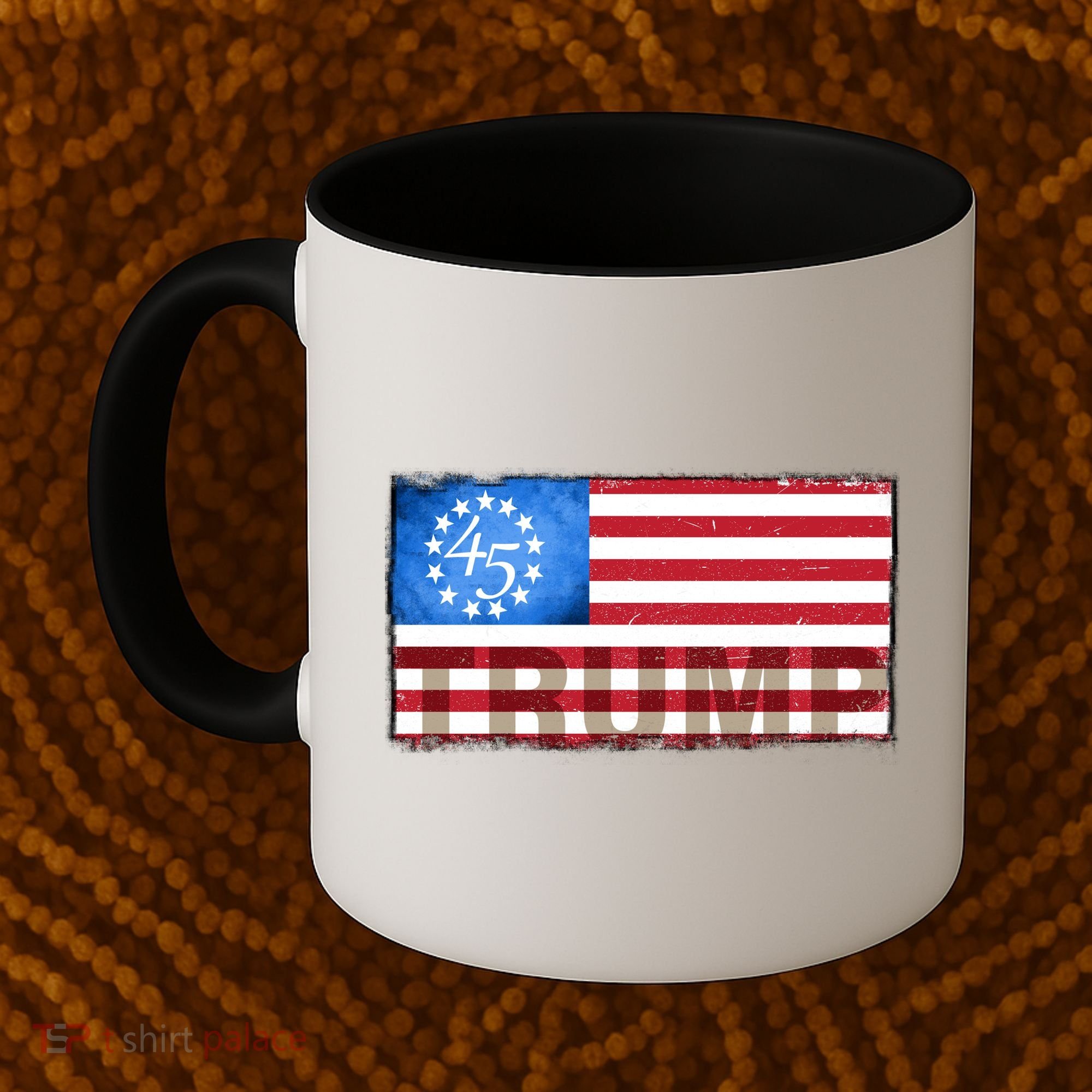 Trump 45 Betsy Ross 13 Original Colonies Flag Coffee Mug