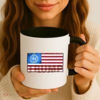 Trump 45 Betsy Ross 13 Original Colonies Flag Coffee Mug thumb 3