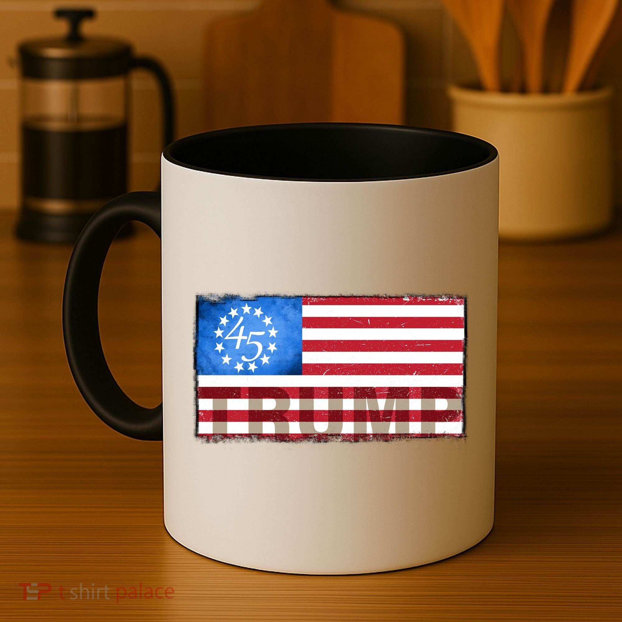 Trump 45 Betsy Ross 13 Original Colonies Flag Coffee Mug