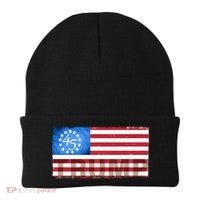 Trump 45 Betsy Ross 13 Original Colonies Flag Beanie thumb 0