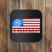 Trump 45 Betsy Ross 13 Original Colonies Flag Coaster thumb 0