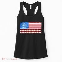 Trump 45 Betsy Ross 13 Original Colonies Flag Women's Tank Top thumb 0