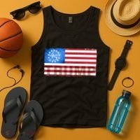 Trump 45 Betsy Ross 13 Original Colonies Flag Tank Top thumb 4