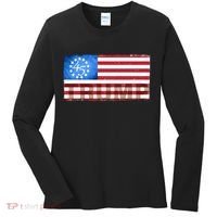 Trump 45 Betsy Ross 13 Original Colonies Flag Women's Long Sleeve Shirt thumb 0