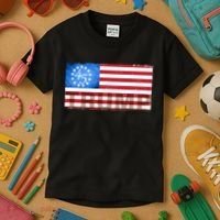 Trump 45 Betsy Ross 13 Original Colonies Flag Kids T-Shirt thumb 3
