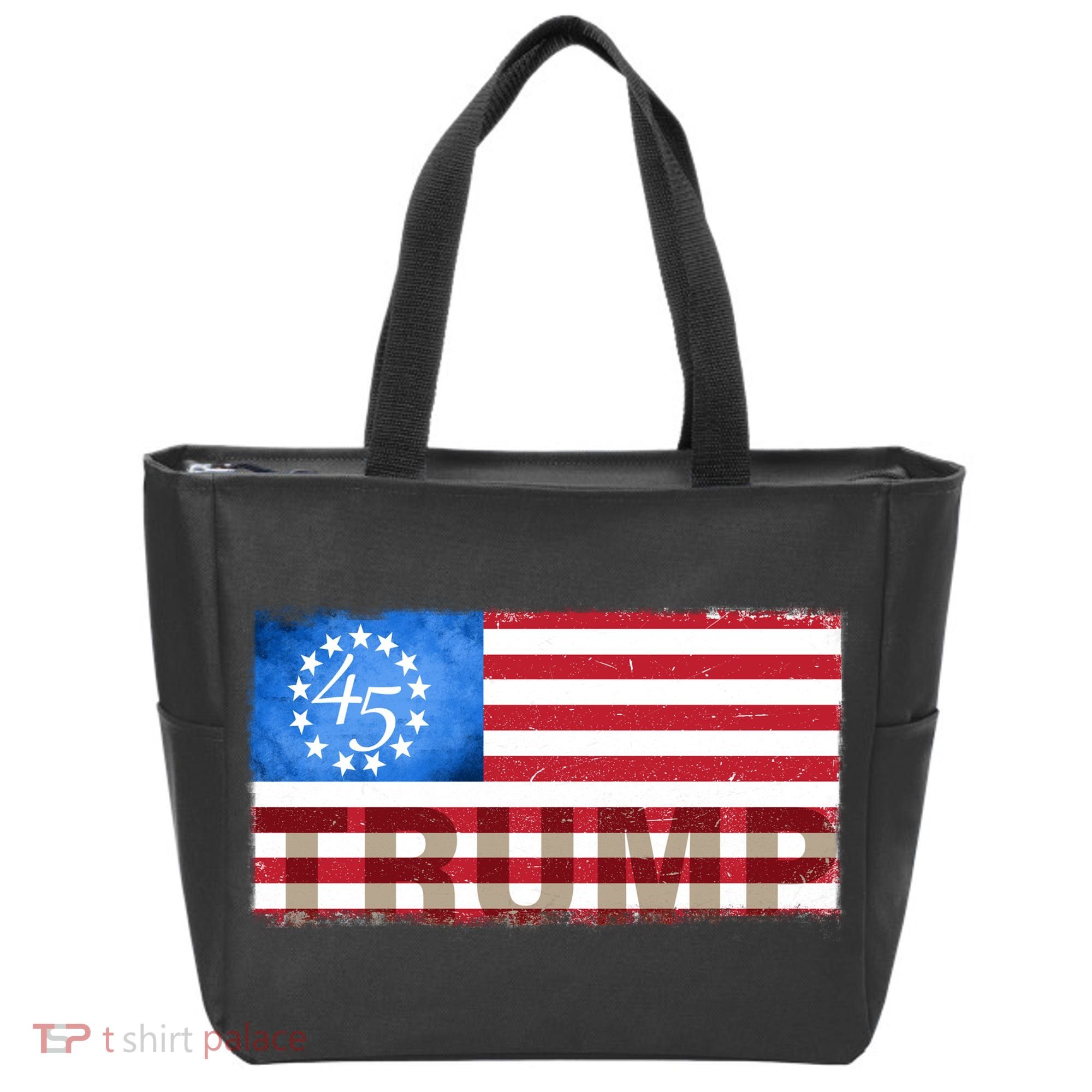 Trump 45 Betsy Ross 13 Original Colonies Flag Tote Bag