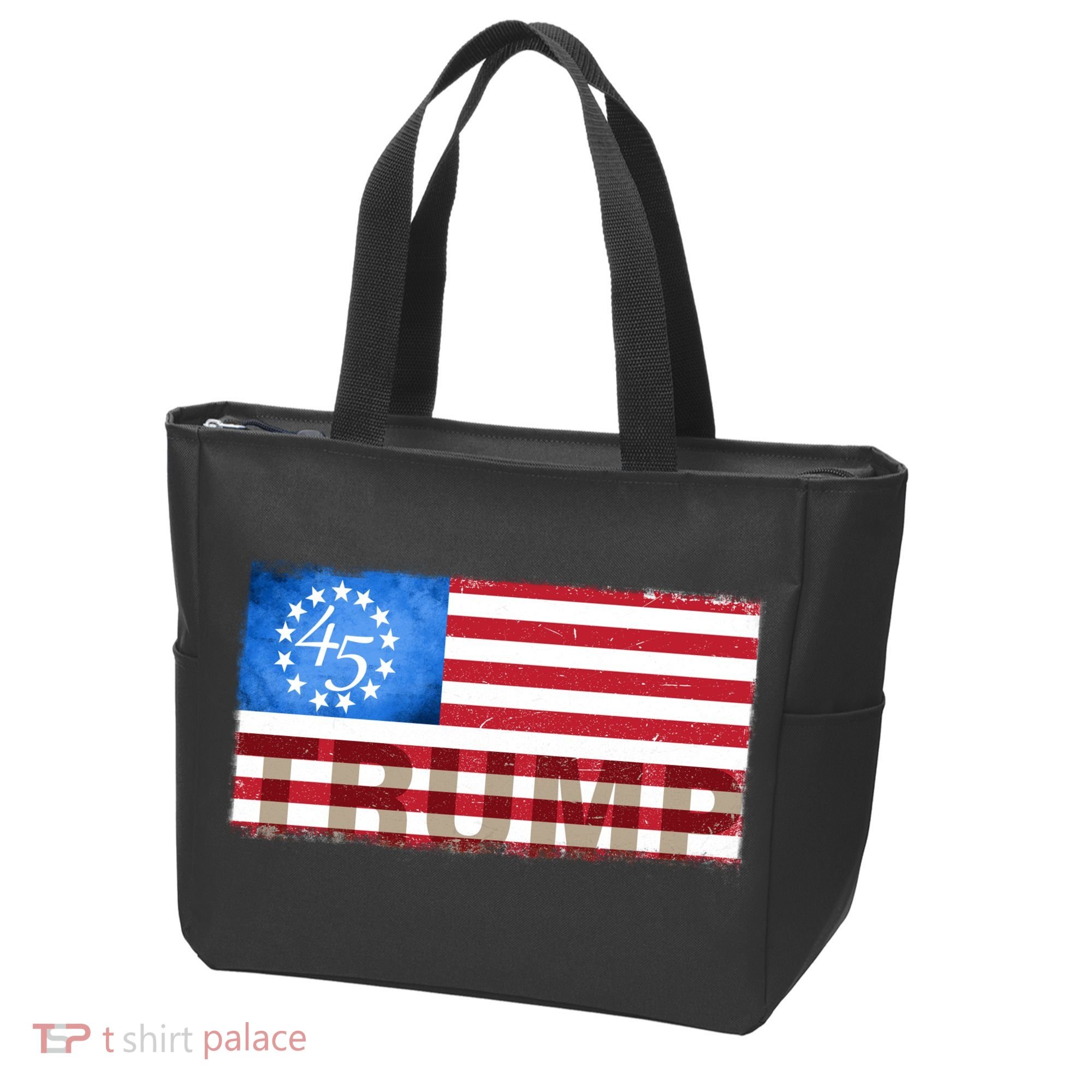 Trump 45 Betsy Ross 13 Original Colonies Flag Tote Bag