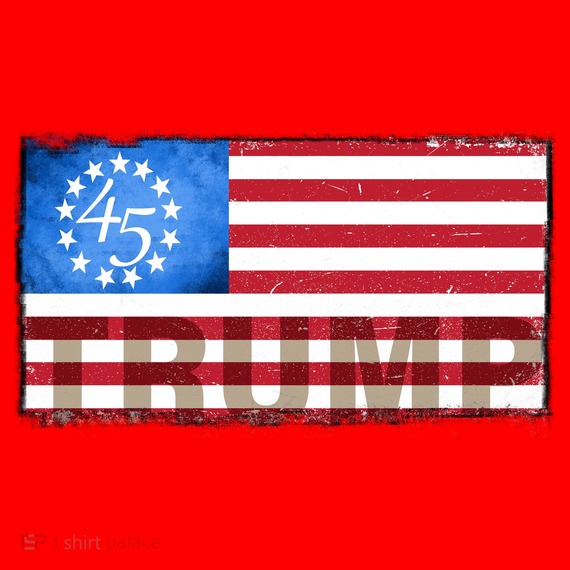 Trump 45 Betsy Ross 13 Original Colonies Flag Santa Hat