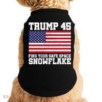 Trump 45 Find Your Safe Place Snowflake Doggie Tank thumb 0