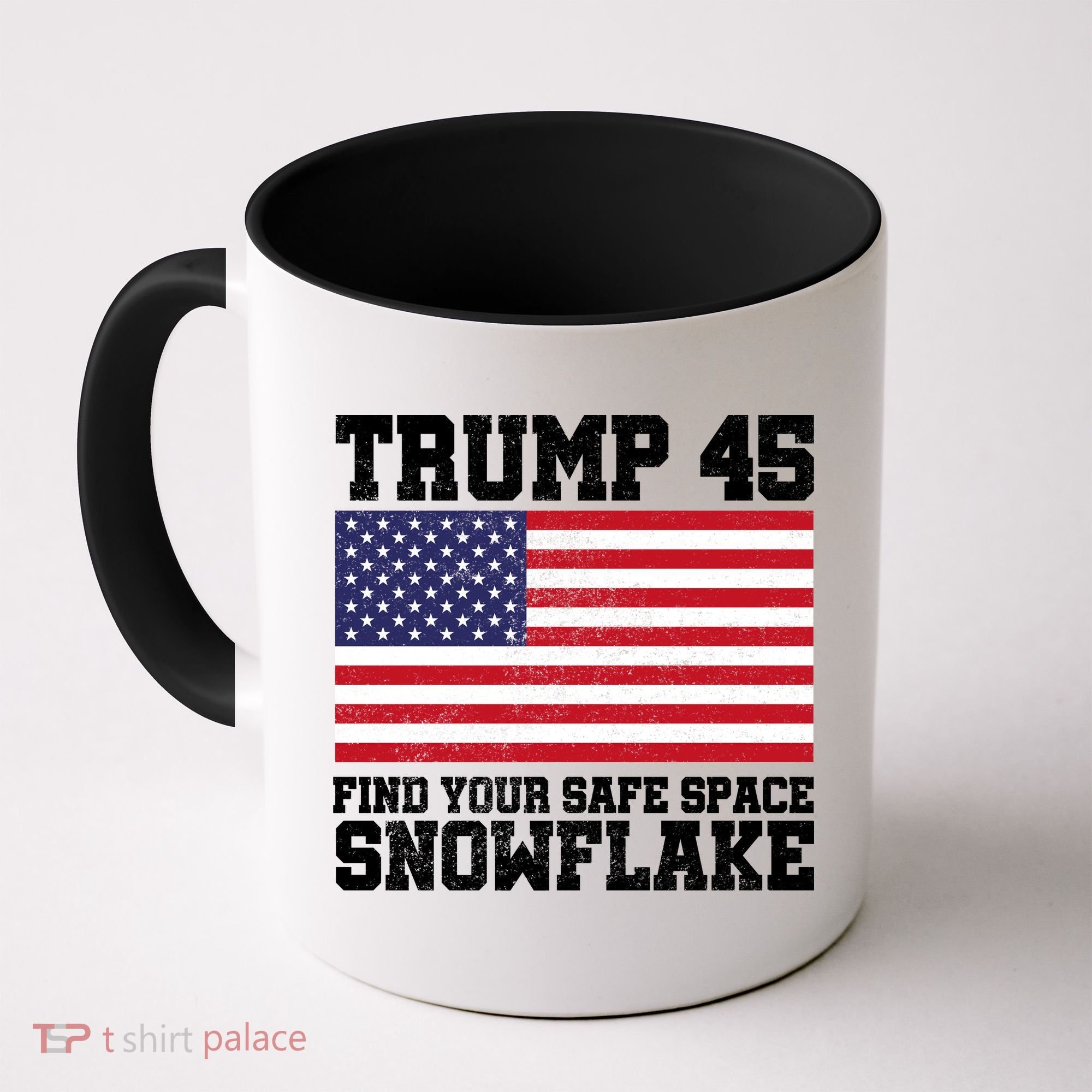 Trump 45 Find Your Safe Place Snowflake Coffee Mug