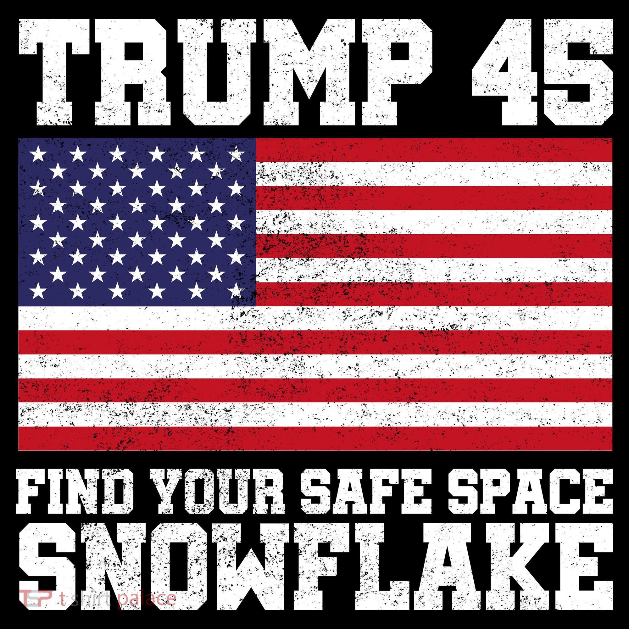 Trump 45 Find Your Safe Place Snowflake Visor