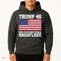 Trump 45 Find Your Safe Place Snowflake Hoodie thumb 2