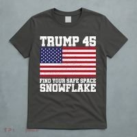 Trump 45 Find Your Safe Place Snowflake T-Shirt thumb 5