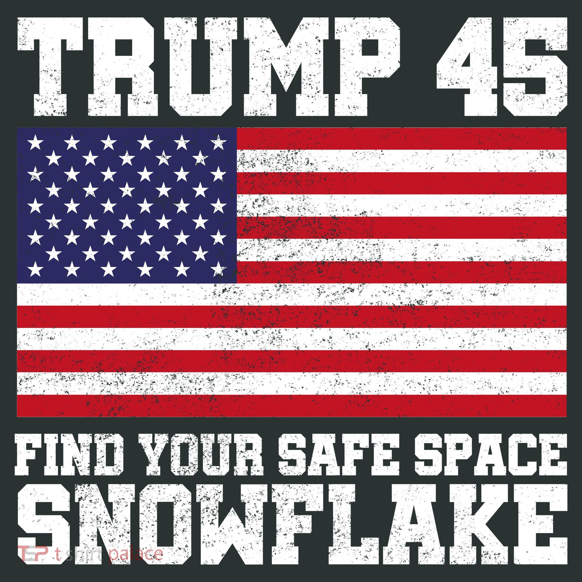 Trump 45 Find Your Safe Place Snowflake Women's Long Sleeve Shirt