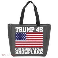 Trump 45 Find Your Safe Place Snowflake Tote Bag thumb 0