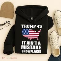 Trump 45 It Ain't A Mistake Snowflake Hoodie thumb 4