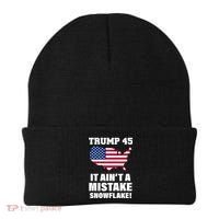 Trump 45 It Ain't A Mistake Snowflake Beanie thumb 0
