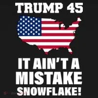 Trump 45 It Ain't A Mistake Snowflake Baby Bodysuit thumb 2