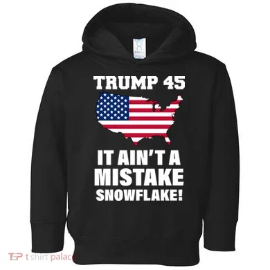 Trump 45 It Ain't A Mistake Snowflake Toddler Hoodie