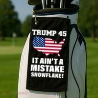 Trump 45 It Ain't A Mistake Snowflake Golf Towel thumb 2