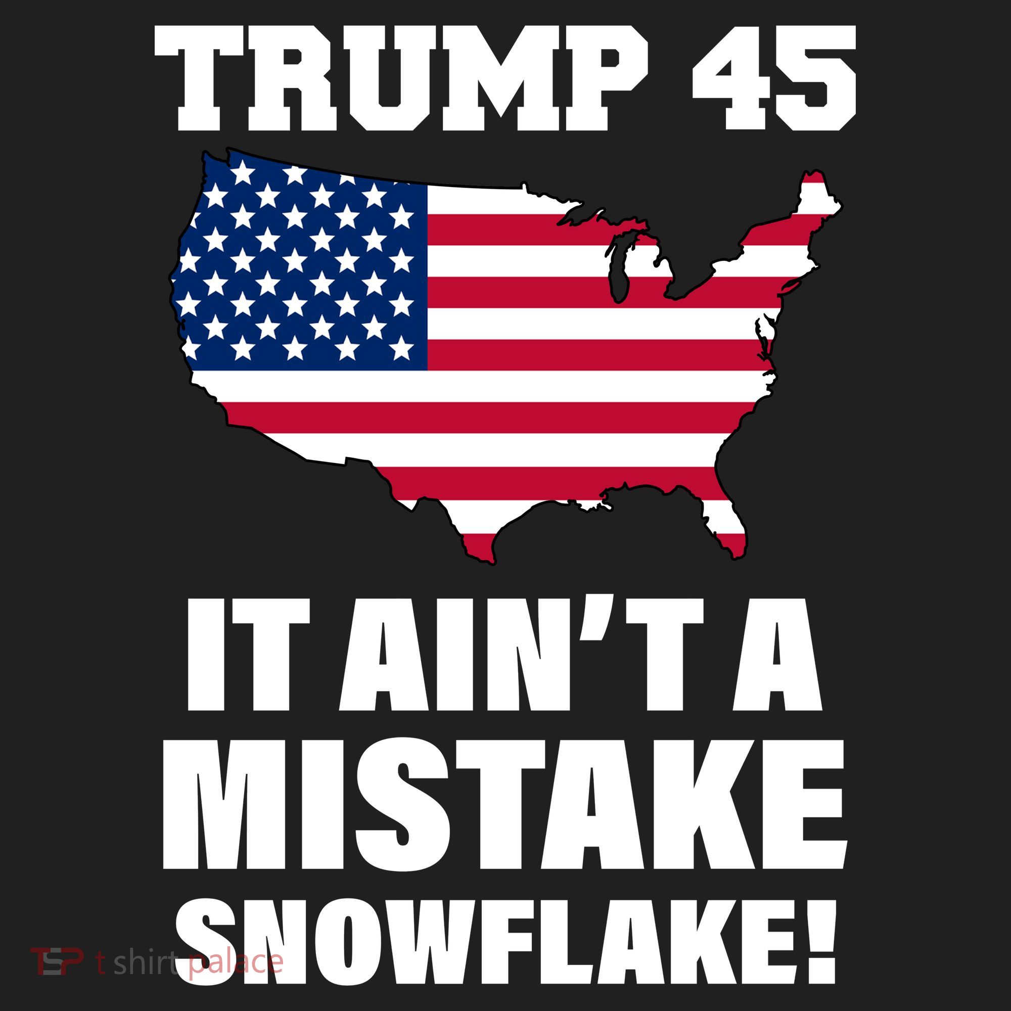 Trump 45 It Ain't A Mistake Snowflake Golf Towel