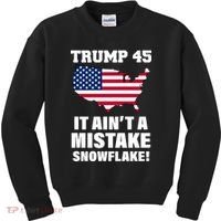 Trump 45 It Ain't A Mistake Snowflake Kids Sweatshirt thumb 0