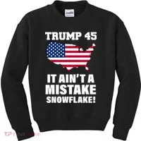 Trump 45 It Ain't A Mistake Snowflake Kids Sweatshirt thumb 0