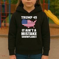 Trump 45 It Ain't A Mistake Snowflake Kids Hoodie thumb 3