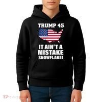Trump 45 It Ain't A Mistake Snowflake Kids Hoodie thumb 4
