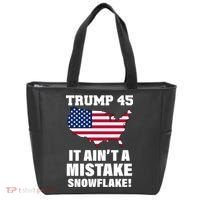 Trump 45 It Ain't A Mistake Snowflake Tote Bag thumb 0